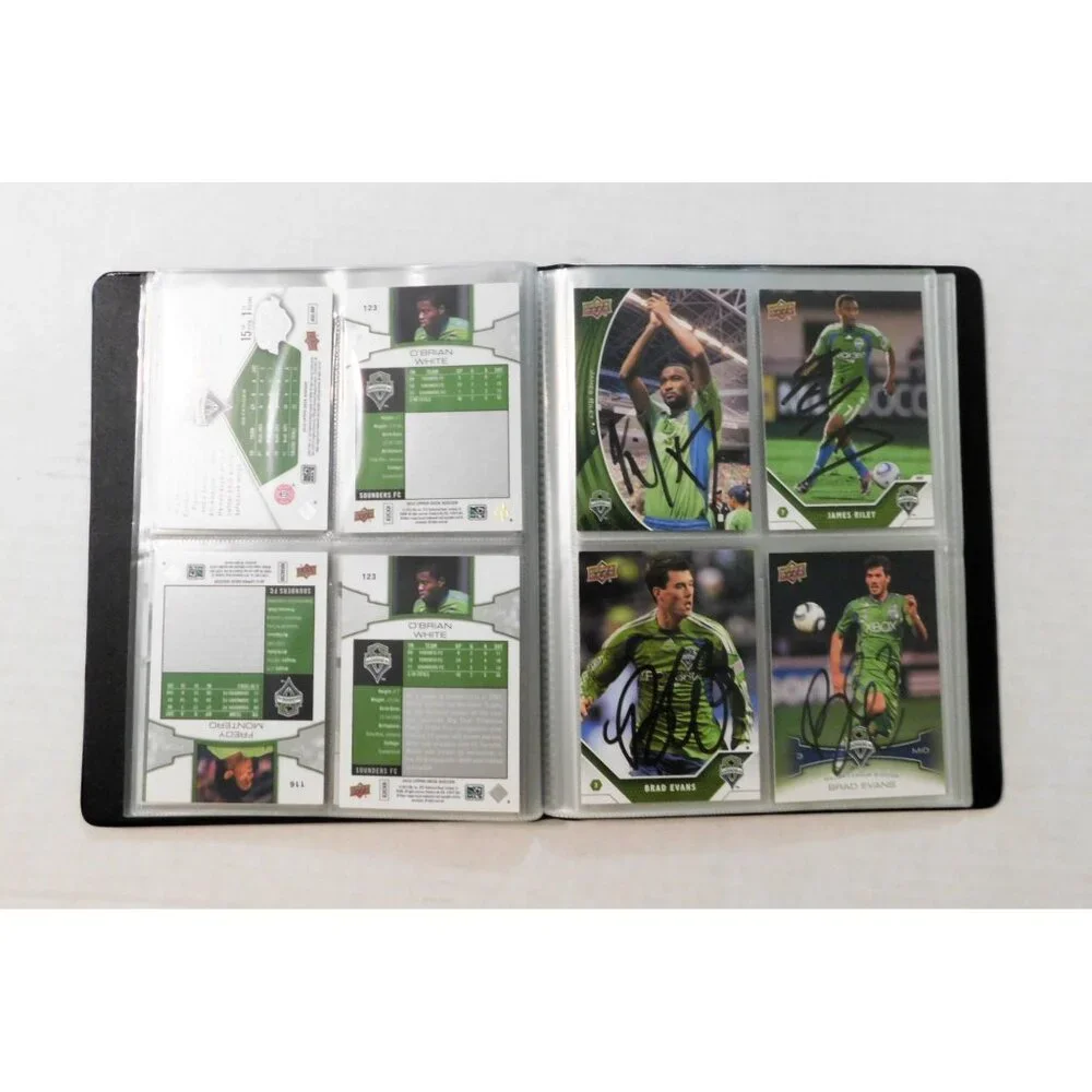 Seattle Sounders FC Soccer Team Card Binder 20 Cards 14 Signed